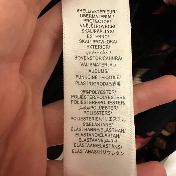 NWT Adrianna Papell Metallic Floral Off Shoulder Velvet Dress - size 14 - Picture 6 of 6